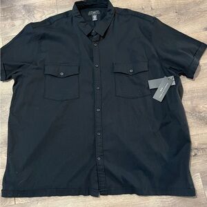 Shaquille O’Neal Black Woven Button Shirt Size 4XL New